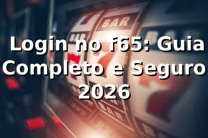 ⭐ Login no f65: Guia Completo e Seguro 2026